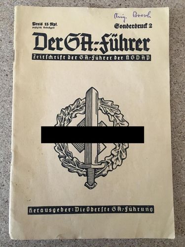 Oberste SA - Führung: Der SA-Führer - Sonderdruck 2