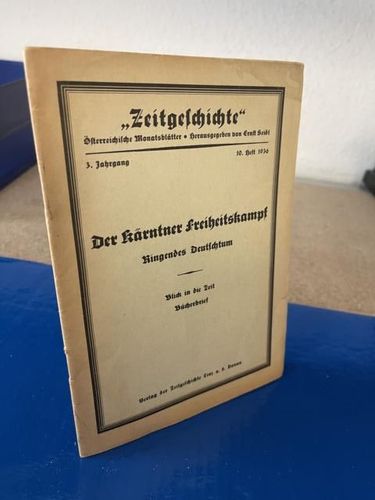 Seidl, Ernst: Zeitgeschichte - Österreichische Monatsblätter
