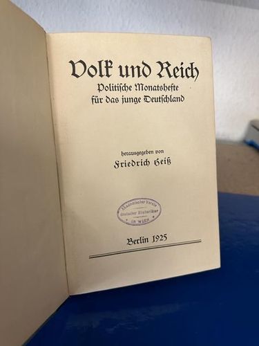 Heiss (Hg.), Friedrich: Volk und Reich