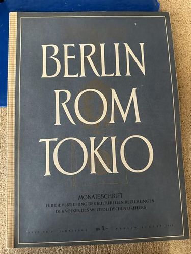 Schmidt, Dr. Paul: Berlin Rom Tokio - Monatsschrift - August 1942